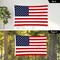 G128 Combo Pack: 6 Ft Tangle Free Aluminum Spinning Flagpole (Black) & American USA Flag 3x5 Ft, LiteWeave Pro Series Printed 150D Polyester, 4 Corner Brass Grommets | Pole with Flag Included